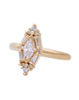Evelyn Diamond Cluster Ring with Natural Diamonds