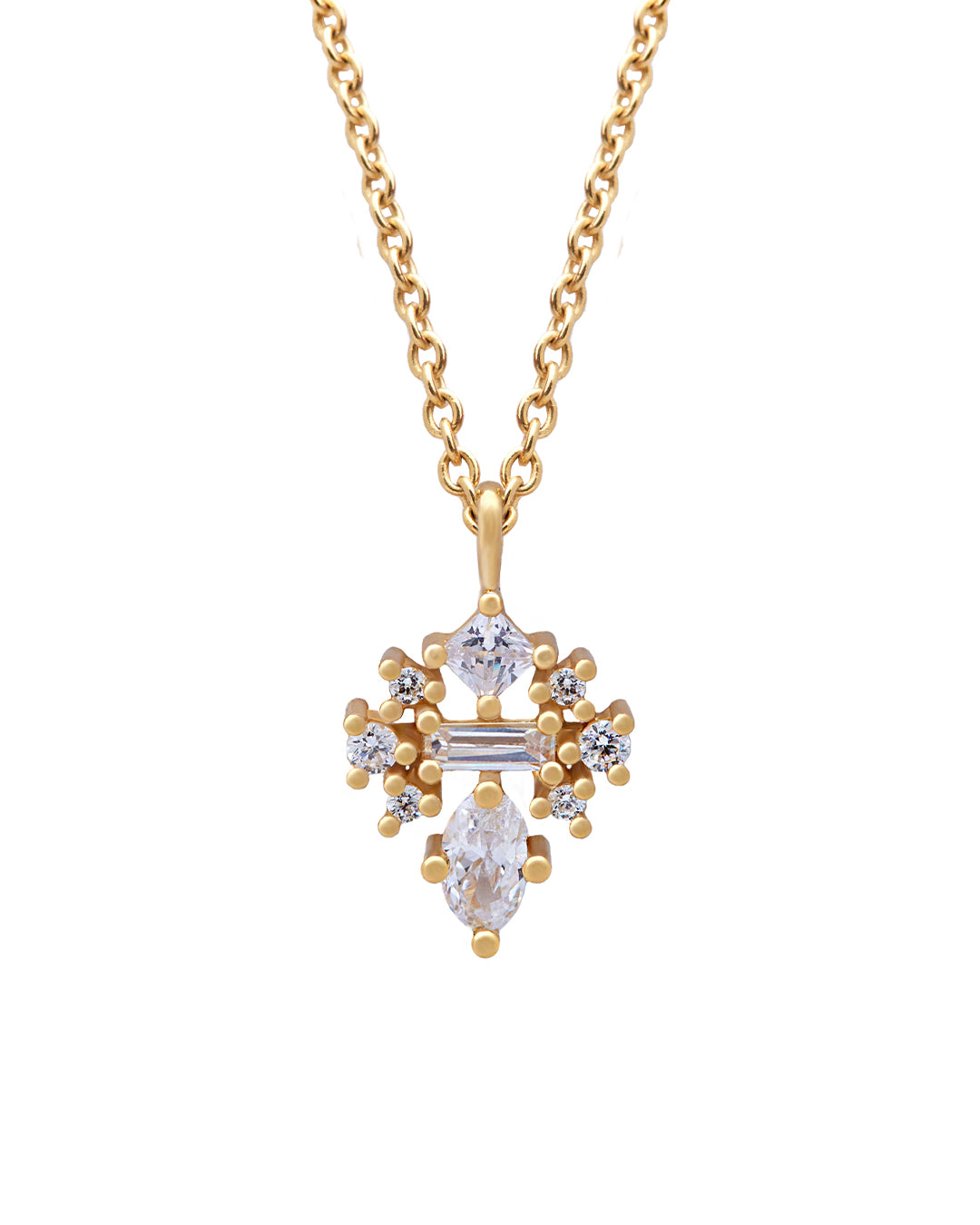 Virginia Diamond Necklace with Lab Grown and Natural Diamonds