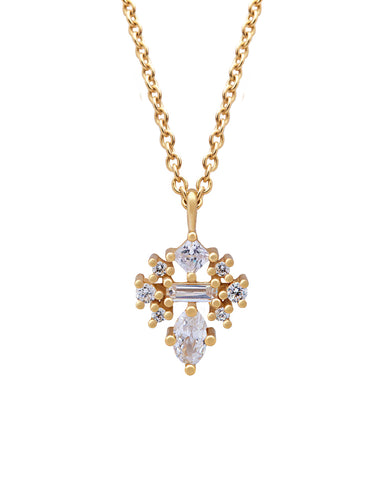 Made In Birth Year Gold Necklace with Diamond