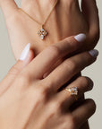Virginia Diamond Necklace with Lab Grown and Natural Diamonds