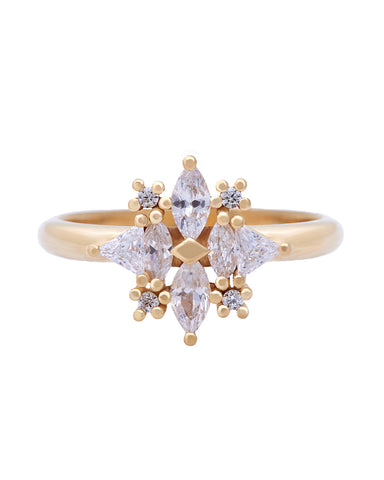 Michal Diamond Flower Ring