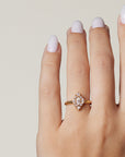 Anna Diamond Cluster Ring with Natural Diamonds