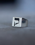 Hebrew Letter KOF Signet Ring טבעת חותם האות קו"ף