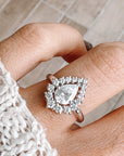 Iceberg Diamond Ring with Pear Cut Lab Grown Diamond