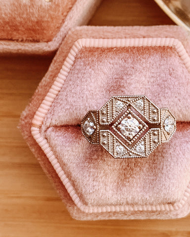 Lotus Glow Diamond Ring