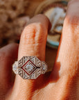 Lior XL 1920's Diamond Ring with Lab Grown Diamonds