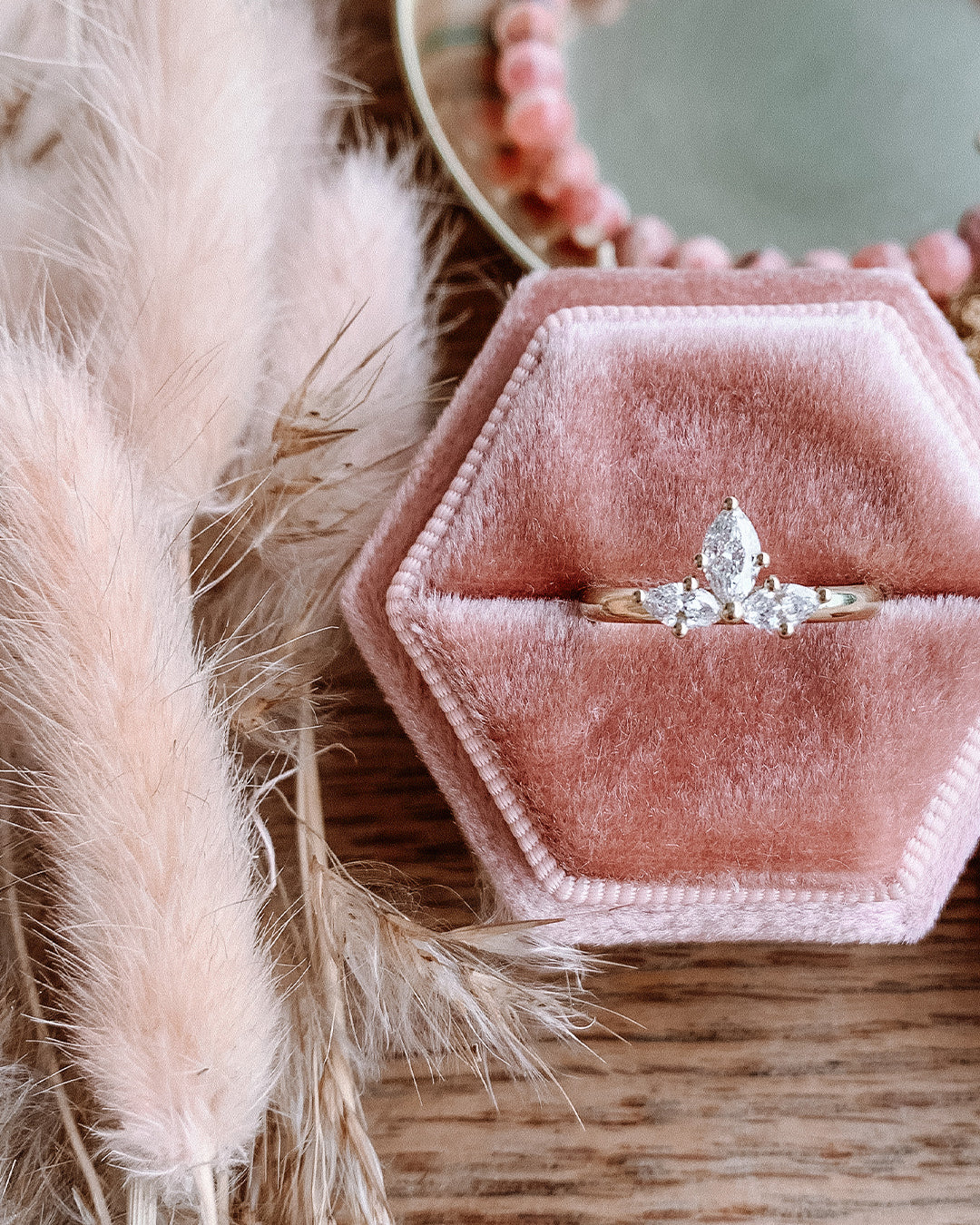 Lotus Glow Diamond Ring with Lab Grown Diamonds