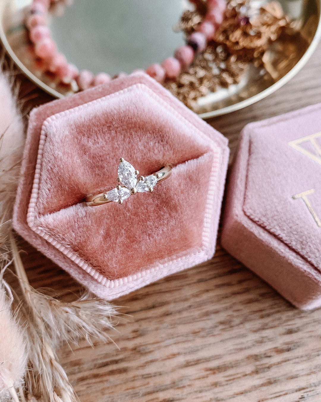 Lotus Glow Diamond Ring with Lab Grown Diamonds