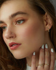 Moon Diamond Earrings