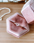 Pink Heart Cut Morganite Ring