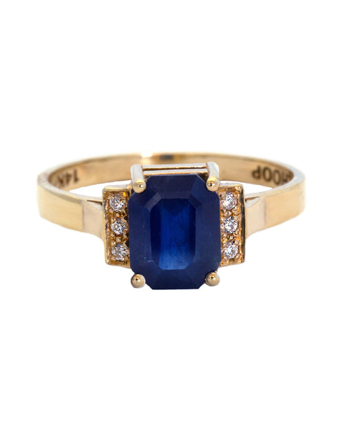 NBS 1920's Sapphire and Diamond Ring