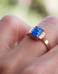 NBS 1920's Sapphire and Diamond Ring