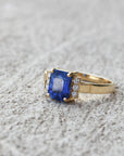 NBS 1920's Sapphire and Diamond Ring