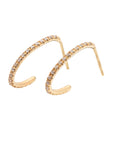 Oval Hoop Diamond Earrings