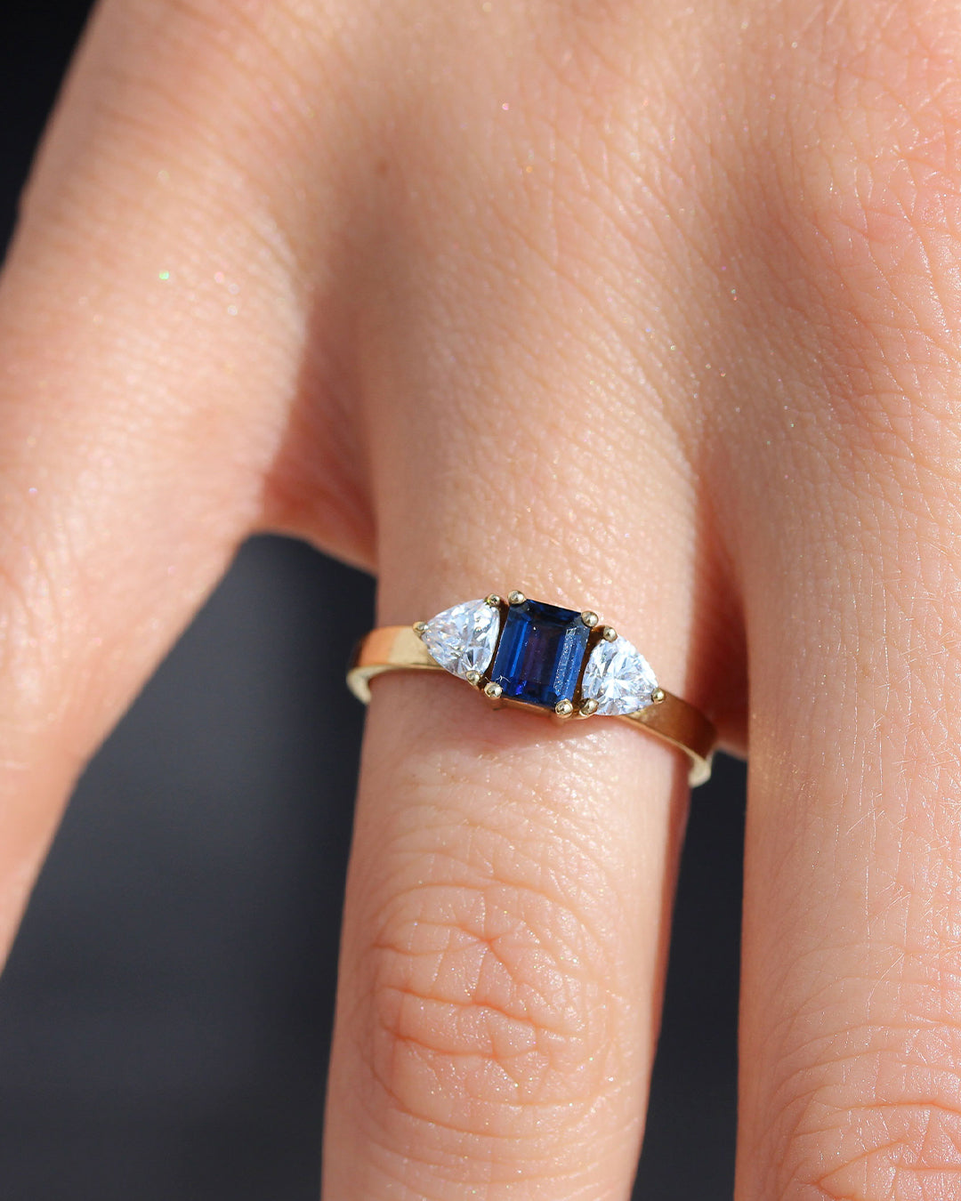 Raven Sapphire and Diamond Ring