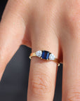 Raven Sapphire and Diamond Ring