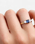 Raven Sapphire and Diamond Ring