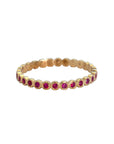 Ruby Dotty Eternity Ring with Ruby Stones