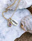 Serenity Necklace with Purple Amethyst