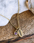 Serenity Necklace with Purple Amethyst