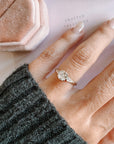 Sivan Diamond Ring with High Quality Cushion Cut Diamond