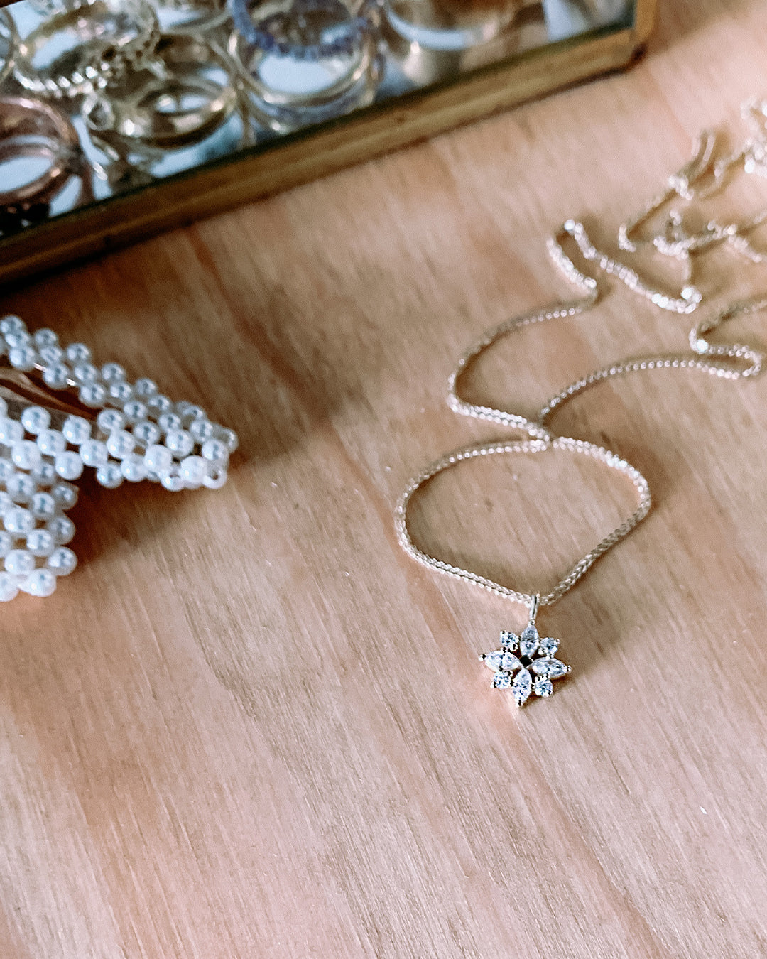 Diamond Snowflake Necklace