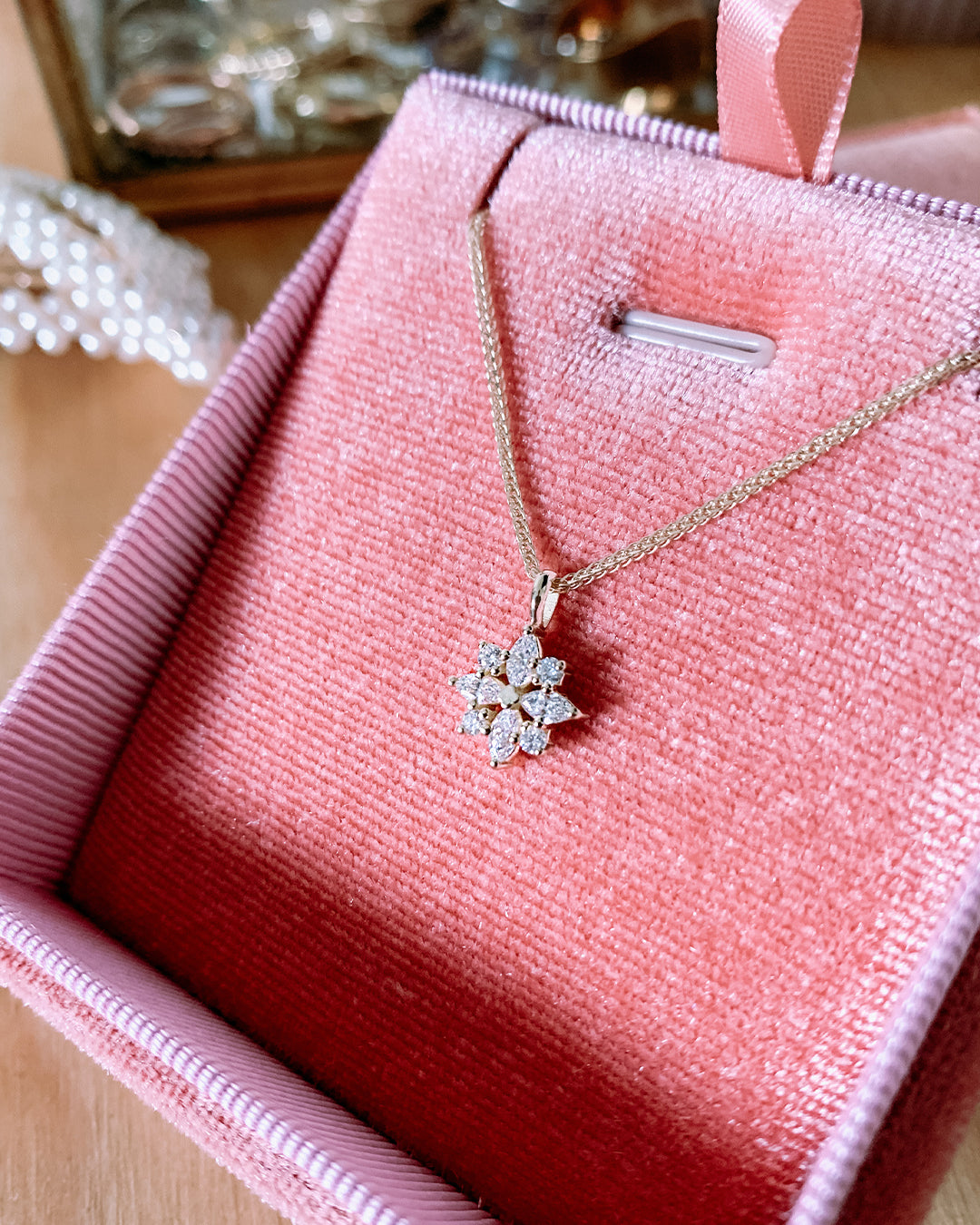 Diamond Snowflake Necklace